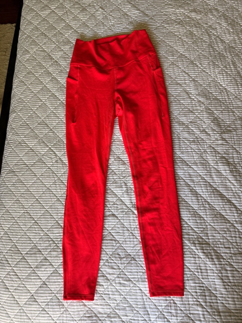 Spyder Bright Red High-Waist Performance Leggings